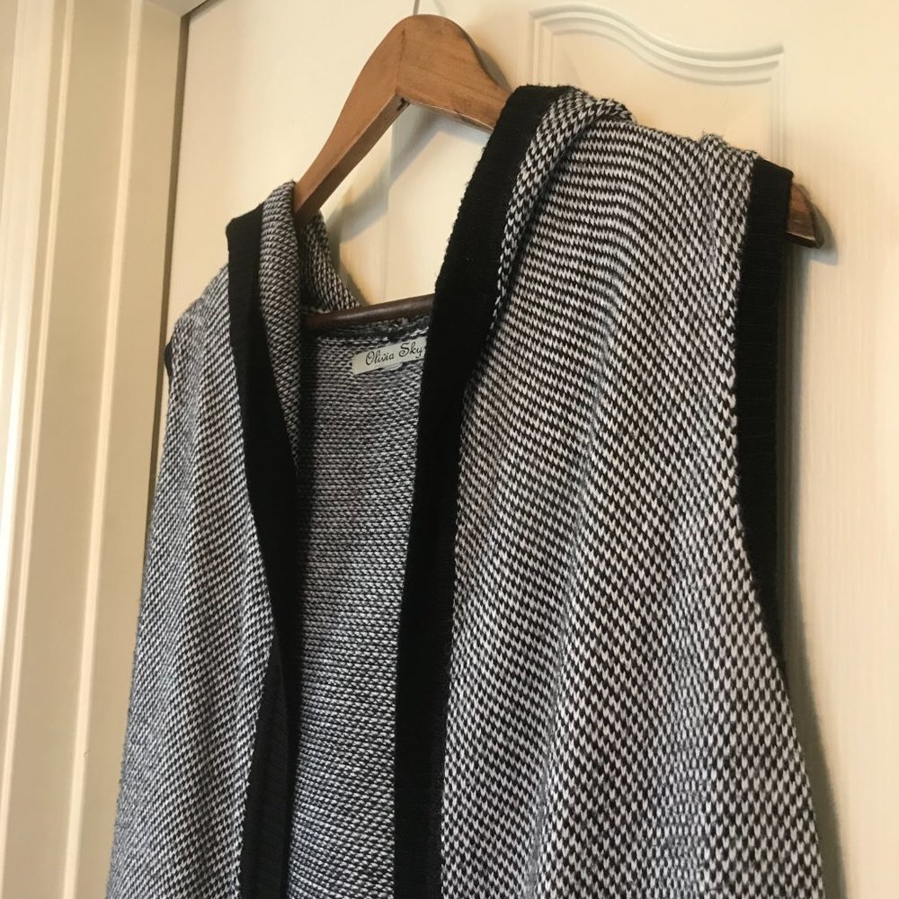 Hooded Sweater Vest/Duster - Picture 4 of 10